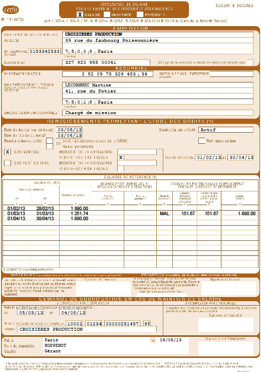 Tlcharger Attestation De Salaire S3201 Gratuit